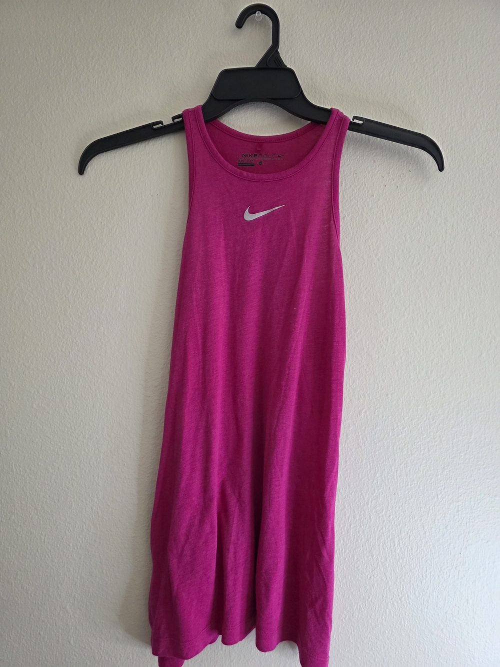 Nike Pink Racerback Tank Dress with Swoosh